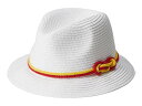 送料無料 アパマンキッズ Appaman Kids 女の子用 ファッション雑貨 小物 帽子 Straw Spring Vibes Fedora (Infant/Toddler/Little Kids/Big Kids) - White