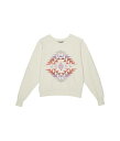 送料無料 Tiny Whales 女の子用 ファッション 子供服 パーカー スウェット ジャケット Pink Skies Boxy Sweatshirt (Toddler/Little Kids/Big Kids) - Natural