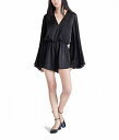 こちらの商品は スティーブマデン Steve Madden レディース 女性用 ファッション ジャンプスーツ つなぎ セット Farrah Romper - Black です。 注文後のサイズ変更・キャンセルは出来ませんので、十分なご検討の上でのご注文をお願いいたします。 ※靴など、オリジナルの箱が無い場合がございます。ご確認が必要な場合にはご購入前にお問い合せください。 ※画面の表示と実物では多少色具合が異なって見える場合もございます。 ※アメリカ商品の為、稀にスクラッチなどがある場合がございます。使用に問題のない程度のものは不良品とは扱いませんのでご了承下さい。 ━ カタログ（英語）より抜粋 ━ Step up your style quotient and enjoy even in the hot weather, wearing the stylish Steve Madden(R) Farrah Romper. Silky charmeuse romper. Pullover construction. Surplice neckline and long dramatic flared sleeves. Faux wrap front. Elasticized waist for a snug fit. Dolphin-style short hemline. 100% polyester. Hand wash, lay flat to dry. Product measurements were taken using size SM (US 4). サイズにより異なりますので、あくまで参考値として参照ください. 実寸（参考値）： Inseam: 約 7.62 cm