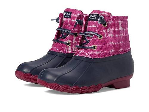 こちらの商品は Sperry Kids 女の子用 キッズシューズ 子供靴 ブーツ レインブーツ Saltwater Boot (Toddler/Little Kid) - Navy/Berry です。 注文後のサイズ変更・キャンセルは出来ませんので、十分なご検討の上でのご注文をお願いいたします。 ※靴など、オリジナルの箱が無い場合がございます。ご確認が必要な場合にはご購入前にお問い合せください。 ※画面の表示と実物では多少色具合が異なって見える場合もございます。 ※アメリカ商品の為、稀にスクラッチなどがある場合がございます。使用に問題のない程度のものは不良品とは扱いませんのでご了承下さい。 ━ カタログ（英語）より抜粋 ━ Combat cold, wet weather with the waterproof Saltwater boot from Sperry Top-Sider(R) Kids! Duck-inspired waterproof boot. Man-made and textile upper with a waterproof rubber foot. Rawhide lacing with rust proof eyelets for secure fit. Side zipper for easy on and off. Micro-fleece lining and cushioned insole for warmth and comfort. Nonmarking rubber outsole with Wave-Siping(TM) for ultimate wet/dry traction. ※掲載の寸法や重さはサイズ「7 Toddler, width M」を計測したものです. サイズにより異なりますので、あくまで参考値として参照ください. Weight of footwear is based on a single item, not a pair. 実寸（参考値）： Weight: 約 200 g Shaft: 約 11.43 cm ■サイズの幅(オプション)について Slim &lt; Narrow &lt; Medium &lt; Wide &lt; Extra Wide S &lt; N &lt; M &lt; W A &lt; B &lt; C &lt; D &lt; E &lt; EE(2E) &lt; EEE(3E) ※足幅は左に行くほど狭く、右に行くほど広くなります ※標準はMedium、M、D(またはC)となります ※メーカー毎に表記が異なる場合もございます