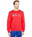 送料無料 フィラ Fila メンズ 男性用 ファッション パーカー スウェット Basil 2 Crew - Chinese Red/Peacoat/White