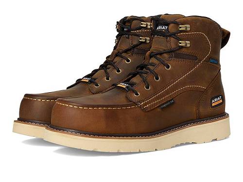 送料無料 アリアト Ariat メンズ 男性用 シューズ 靴 ブーツ ワークブーツ Rebar Wedge Moc Toe 6&quot..