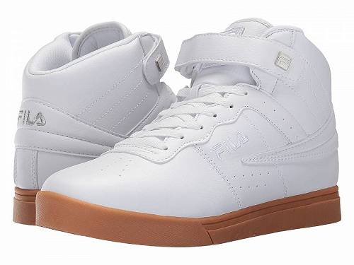 送料無料 フィラ Fila メンズ 男性用 シューズ 靴 スニーカー 運動靴 Vulc 13 Mid Plus - White/Metallic Silver/Gum