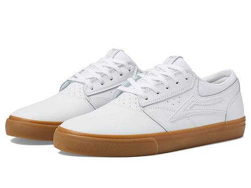 送料無料 ラカイ Lakai メンズ 男性用 シューズ 靴 スニーカー 運動靴 Griffin - White/Gum Leather