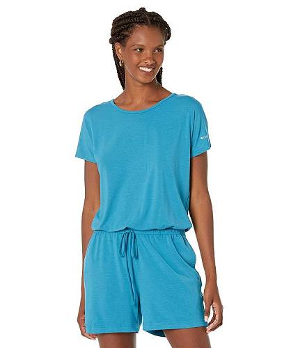 こちらの商品は コロンビア Columbia レディース 女性用 ファッション ジャンプスーツ つなぎ セット 4&quot; Slack Water(TM) Knit Romper - Deep Marine です。 注文後のサイズ変更・キャンセルは出来ませんので、十分なご検討の上でのご注文をお願いいたします。 ※靴など、オリジナルの箱が無い場合がございます。ご確認が必要な場合にはご購入前にお問い合せください。 ※画面の表示と実物では多少色具合が異なって見える場合もございます。 ※アメリカ商品の為、稀にスクラッチなどがある場合がございます。使用に問題のない程度のものは不良品とは扱いませんのでご了承下さい。 ━ カタログ（英語）より抜粋 ━ Versatile and voguish, the Columbia(R) 4&quot; Slack Water(TM) Knit Romper is designed to keep you protected when you are out on the trail without letting you compromise on your style. Round neck romper showcasing short sleeves with brand name detailing on the left cuffs. Elasticized waist with adjustable drawstring. Hand pockets on the front to stash your little essentials. Keyhole detailing on the back with button closure. Omni-Shade(TM) UPF 50 fabrication protects your skin during outdoor activity by blocking harmful Ultraviolet A and Ultraviolet B rays (UVA and UVB). ~Omni-Wick(TM) technology moves perspiration away from the skin to dry quickly on the surface. 62% polyester, 33% rayon, 5% elastane. Machine wash, tumble dry. 実寸（参考値）： Inseam: 約 10.16 cm Shoulder to Toe: 約 91.44 cm Inseam: 約 10.16 cm Shoulder to Toe: 約 91.44 cm ※掲載の寸法や重さはサイズ「SM」を計測したものです. サイズにより異なりますので、あくまで参考値として参照ください. Measurements:Inseam: 約 10.2 cm;Shoulder to Toe: 約 91.4 cm.