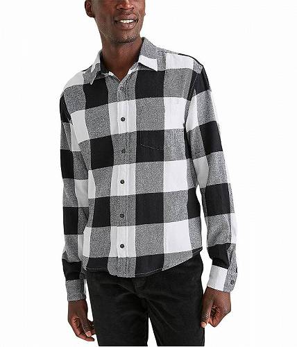  hbJ[Y Dockers Y jp t@bV {^Vc Regular Fit One-Pocket Unbuttoned Collar Short Sleeve Shirt - Mineral Black