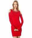 こちらの商品は べべ Bebe レディース 女性用 ファッション ドレス Sweater Party Dress - Cold-Shoulder Crystal Sweaterdress - Red です。 注文後のサイズ変更・キャンセルは出来ませんので、十分なご検討の上でのご注文をお願いいたします。 ※靴など、オリジナルの箱が無い場合がございます。ご確認が必要な場合にはご購入前にお問い合せください。 ※画面の表示と実物では多少色具合が異なって見える場合もございます。 ※アメリカ商品の為、稀にスクラッチなどがある場合がございます。使用に問題のない程度のものは不良品とは扱いませんのでご了承下さい。 ━ カタログ（英語）より抜粋 ━ Crafted for an all day style and comfort the bebe(R) Sweater Party Dress - Cold-Shoulder Crystal Sweaterdress features a rounded neckline, long sleeves with accent cut-out on shoulders, bedazzled design, slim fit that compliments silhouette, and a mid-thigh length hemline. 47% viscose, 30% polyamide, 23% polyester. Hand wash, dry flat. ※掲載の寸法や重さはサイズ「SM」を計測したものです. サイズにより異なりますので、あくまで参考値として参照ください. 実寸（参考値）： Length: 約 86.36 cm