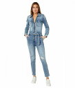 送料無料 カットフロムザクロス KUT from the Kloth レディース 女性用 ファッション ジャンプスーツ つなぎ セット Rachel-Zip-Up Denim Romper w/ Patch Pockets in Medium Wash - Medium Wash