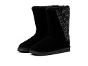 送料無料 ムクルックス MUK LUKS レディース 女性用 シューズ 靴 ブーツ スタイルブーツ アンクル ショートブーツ Sarina Boots - Black