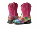 こちらの商品は ローパー Roper Kids 女の子用 キッズシューズ 子供靴 ブーツ ウエスタンブーツ Glitter Rainbow (Toddler) - Pink です。 注文後のサイズ変更・キャンセルは出来ませんので、十分なご検討の上でのご注文をお願いいたします。 ※靴など、オリジナルの箱が無い場合がございます。ご確認が必要な場合にはご購入前にお問い合せください。 ※画面の表示と実物では多少色具合が異なって見える場合もございます。 ※アメリカ商品の為、稀にスクラッチなどがある場合がございます。使用に問題のない程度のものは不良品とは扱いませんのでご了承下さい。 ━ カタログ（英語）より抜粋 ━ The Roper(R) Kids Glitter Rainbow has a lightweight, easily stylish design with a sticky grip outsole that will keep them steady and secure on every movement. Shaft with pull tab for easy pull on. Cushioned footbed for all day comfort. Flexible and rugged outsole. Lightweight and durable construction. Man-made upper, lining, insole and outsole. ※掲載の寸法や重さはサイズ「5 Toddler, width M」を計測したものです. サイズにより異なりますので、あくまで参考値として参照ください. Weight of footwear is based on a single item, not a pair. 実寸（参考値）： Heel Height: 約 2.54 cm Weight: 約 170 g Shaft: 約 14.22 cm ■サイズの幅(オプション)について Slim &lt; Narrow &lt; Medium &lt; Wide &lt; Extra Wide S &lt; N &lt; M &lt; W A &lt; B &lt; C &lt; D &lt; E &lt; EE(2E) &lt; EEE(3E) ※足幅は左に行くほど狭く、右に行くほど広くなります ※標準はMedium、M、D(またはC)となります ※メーカー毎に表記が異なる場合もございます