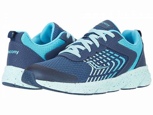 送料無料 サッカニー Saucony Kids 女の子用 キッズシューズ 子供靴 スニーカー 運動靴 S-Wind (Little Kid/Big Kid) - Navy/Turquoise