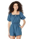  bella dahl fB[X p t@bV WvX[c Ȃ Zbg Puff Sleeve Smocked Romper - Deep End