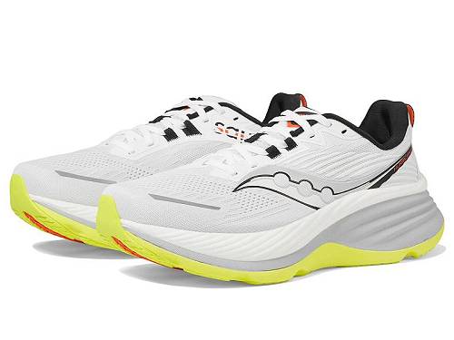送料無料 サッカニー Saucony メンズ 男性用 シューズ 靴 スニーカー 運動靴 Hurricane 24 - White/Black