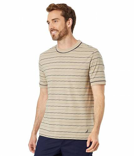 送料無料 ナウチカ Nautica メンズ 男性用 ファッション Tシャツ Sustainably Crafted Striped T-Shirt - Flag Stone