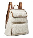 送料無料 カルバンクライン Calvin Klein レディース 女性用 バッグ 鞄 バックパック リュック Enya Signature Backpack - Vanilla/Khaki/Caramel(4)