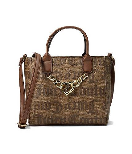 送料無料 ジューシークチュール Juicy Couture レディース 女性用 バッグ 鞄 トートバッグ バックパック リュック Change Of Heart Tote - Oversized Gothic Status Chestnut Chino