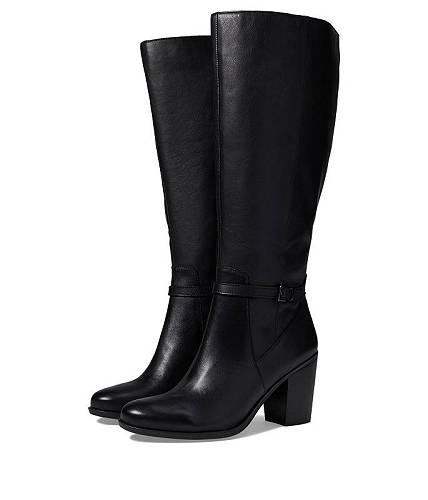 楽天グッズ×グッズ送料無料 ナチュラライザー Naturalizer レディース 女性用 シューズ 靴 ブーツ ロングブーツ Kalina Wide Shaft - Black Leather