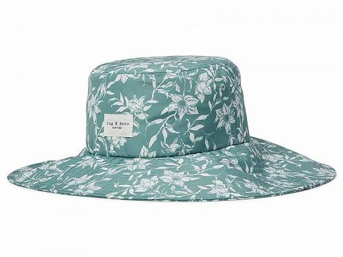 ̵ 饰ɥܡ rag & bone ǥ  եå󻨲 ʪ ˹ ϥå Addison Cruise Hat - Leaf Green Floral