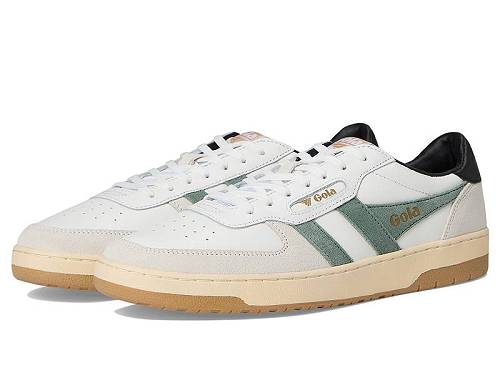送料無料 ゴラ Gola メンズ 男性用 シューズ 靴 スニーカー 運動靴 Hawk - White/Sage/Black