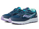 送料無料 サッカニー Saucony Kids 女の子用 キッズシューズ 子供靴 スニーカー 運動靴 Cohesion 14 LTT (Little Kid/Big Kid) - Navy/Turquoise/Purple