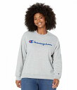 送料無料 チャンピオン Champion レディース 女性用 ファッション パーカー スウェット Plus Powerblend Crew - Oxford Gray 2