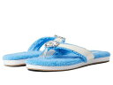 送料無料 ジャックロジャース Jack Rogers レディース 女性用 シューズ 靴 スリッパ Rosie Comfort Flip-Flop - Blue/White/Silver