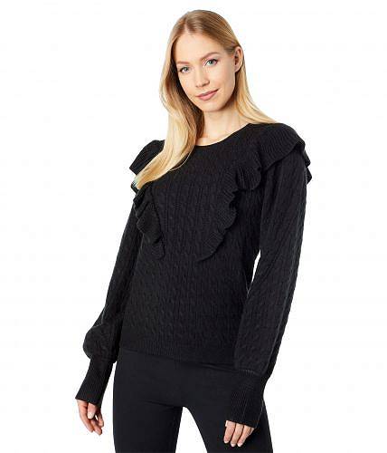 送料無料 WAYF レディース 女性用 ファッション セーター Pick Me Up Cable Pullover - Black