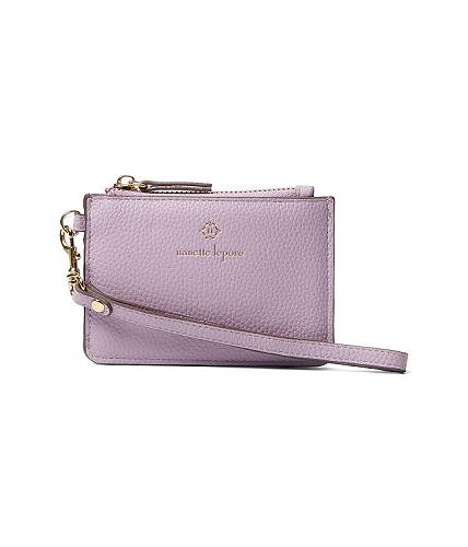  ilbg|[ Nanette Lepore fB[X p t@bVG  z K J[hP[X Top Zip Card Case w/ Wristlet Strap - Lavender