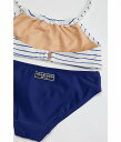 送料無料 トゥーバイドゥー Toobydoo 女の子用 スポーツ・アウトドア用品 キッズ 子供用水着 Mix &amp; Match Stripe &amp; Solid Bandeau Bikini (Toddler/Little Kids/Big Kids) - Navy 2