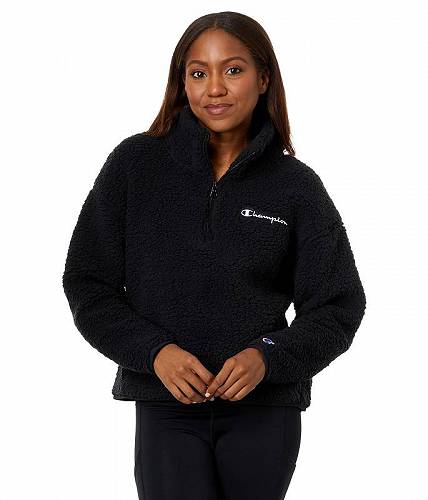 こちらの商品は チャンピオン Champion レディース 女性用 ファッション パーカー スウェット Sherpa 1/4 Zip - Black です。 注文後のサイズ変更・キャンセルは出来ませんので、十分なご検討の上でのご注文をお願いいたします。 ※靴など、オリジナルの箱が無い場合がございます。ご確認が必要な場合にはご購入前にお問い合せください。 ※画面の表示と実物では多少色具合が異なって見える場合もございます。 ※アメリカ商品の為、稀にスクラッチなどがある場合がございます。使用に問題のない程度のものは不良品とは扱いませんのでご了承下さい。 ━ カタログ（英語）より抜粋 ━ Fetch that voguish flair wearing the Champion(R) Sherpa.25 Zip. This hoodie features long sleeves with elasticized cuffs, quarter-zip pullover, and embroidered brand detailing on the left chest and left hand. Relaxed fit. Warm high-neck collar. Elasticized straight hemline. 100% polyester. Machine wash, tumble dry.