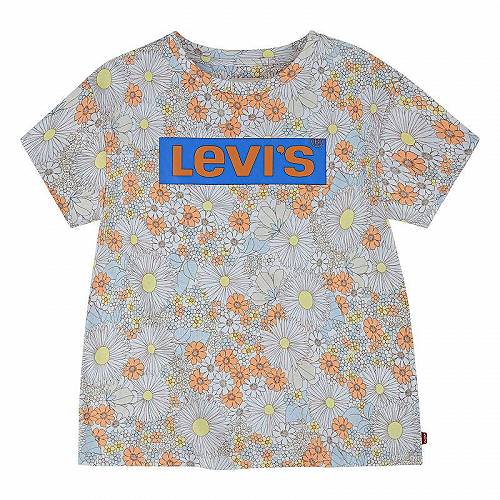 送料無料 リーバイス Levi&#039;s(R) Kids 女の子用 ファッション 子供服 Tシャツ Dropped Shoulder Boxy Tee (Big Kids) - White