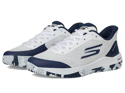 送料無料 スケッチャーズ SKECHERS メンズ 男性用 シューズ 靴 スニーカー 運動靴 Pickleball Viper Court Pro Sneaker - White/Navy