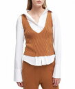 送料無料 セブンフォーオールマンカインド 7 For All Mankind レディース 女性用 ファッション セーター Crop Sweater Tank - Camel