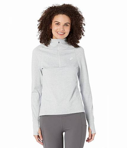 送料無料 アシックス ASICS レディース 女性用 ファッション アクティブシャツ Thermopolis 1/2 Zip - Light Grey Heather