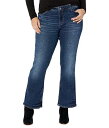 送料無料 Silver Jeans Co. レディース 女性用 ファッション ジーンズ デニム Plus Size Suki Mid-Rise Bootcut Jeans W93719EOE391 - ..