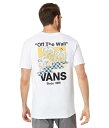  oY Vans Y jp t@bV TVc Checkerboard Blooming Short Sleeve Tee - White