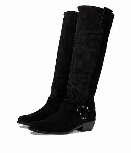 送料無料 フリーピープル Free People レディース 女性用 シューズ 靴 ブーツ ロングブーツ Lockhart Harness Boot - Black Suede