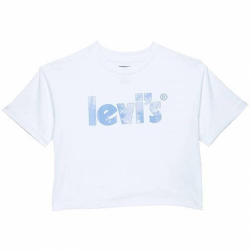 楽天グッズ×グッズ送料無料 リーバイス Levi's（R） Kids 女の子用 ファッション 子供服 Tシャツ Meet & Greet Rolled Sleeve Tee （Big Kids） - White