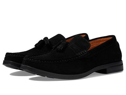 送料無料 ステーシーアダムス Stacy Adams メンズ 男性用 シューズ 靴 ローファー Peppley Tassel Slip-On - Black Suede