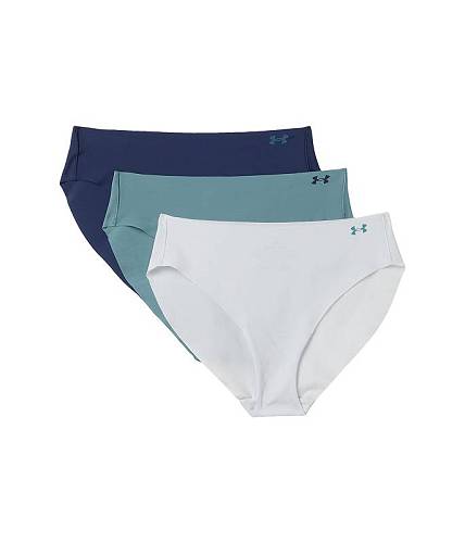 送料無料 アンダーアーマー Under Armour レディース 女性用 ファッション 下着 ショーツ Seamless Bikini - 3-Pack Solid - Halo Grey