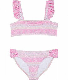 送料無料 ビラボン Billabong Kids 女の子用 スポーツ・アウトドア用品 キッズ 子供用水着 Day Dreamer Ruffle Top Two-Piece Swim Set (Little Kids/Big Kids) - Paradise Pink