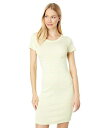 ̵ ꡼ɥå Three Dots ǥ  եå ɥ쥹 Short Sleeve Crew Neck Dress - Yellow Pear/White