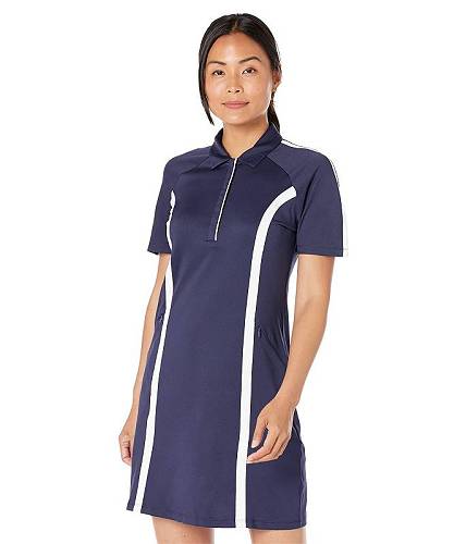 送料無料 キャラウェイ Callaway レディース 女性用 ファッション ドレス Short Sleeve Color-Block Dress - Peacoat/Brilliant White