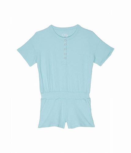 送料無料 Chaser Kids 女の子用 ファッション 子供服 ベビー服 赤ちゃん ロンパース Short Sleeve Romper (Big Kids) - Clear Blue