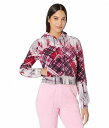 送料無料 ジューシークチュール Juicy Couture レディース 女性用 ファッション パーカー スウェット Classic Juicy Hoodie - Tie-Dye Plaid