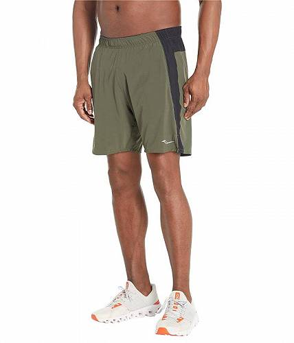 送料無料 サッカニー Saucony メンズ 男性用 ファッション ショートパンツ 短パン Outpace 7&quot; Shorts - Climbing Ivy