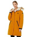  TGf} Sam Edelman fB[X p t@bV AE^[ WPbg R[g _EEEC^[R[g Faux Fur Hooded Parka - Golden Yellow