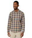 シュプリーム 送料無料 ドッカーズ Dockers メンズ 男性用 ファッション ボタンシャツ Supreme Flex Modern Fit Long Sleeve Shirt - Ocean Blue/Plaid