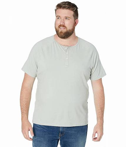 送料無料 The Normal Brand メンズ 男性用 ファッション Tシャツ Short Sleeve Active Puremeso Henley - Sage
