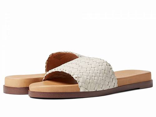 送料無料 Madewell レディース 女性用 シューズ 靴 サンダル The Louisa Slide Sandal in Woven Leather - Pale Oyster 1